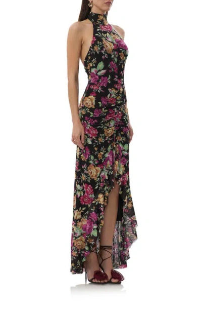 AFRM AFRM MIRELLA HIGH-LOW MESH HALTER DRESS 