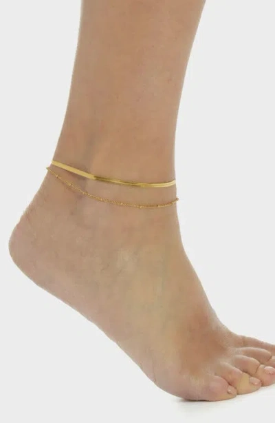 St. Moran Layered Chain Anklet