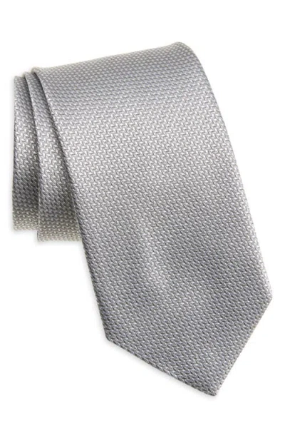David Donahue Solid Silk Tie
