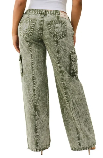 True Religion Natalie Low Rise Relaxed Fit Cargo Jeans