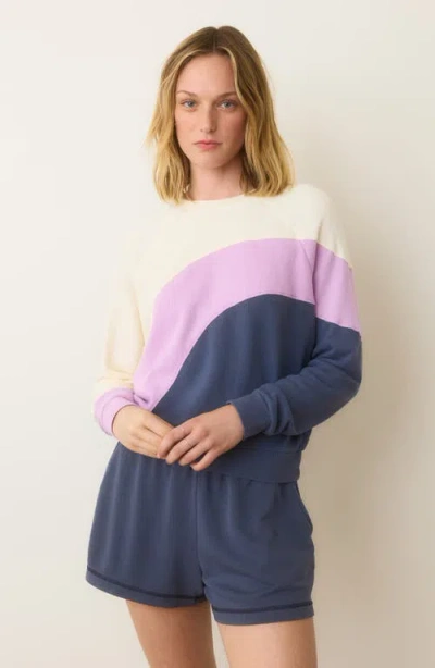 Marine Layer Colorblock Cotton Terry Sweatshirt