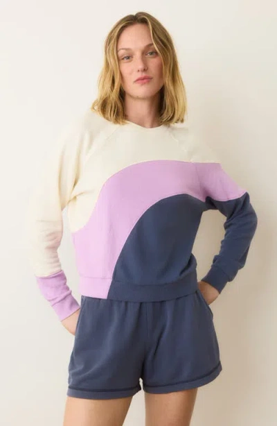 Marine Layer Colorblock Cotton Terry Sweatshirt