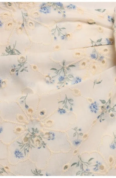 Petal And Pup Petal & Pup Claria Floral Eyelet Wrap Skort In Neutral