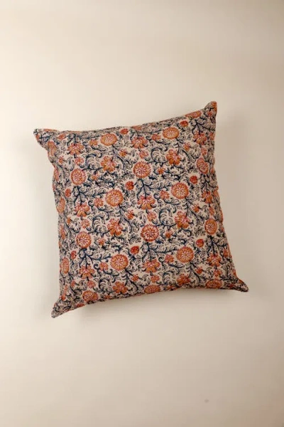 Ninéh Sunset Horizon Kalamkari Handcrafted Pillow