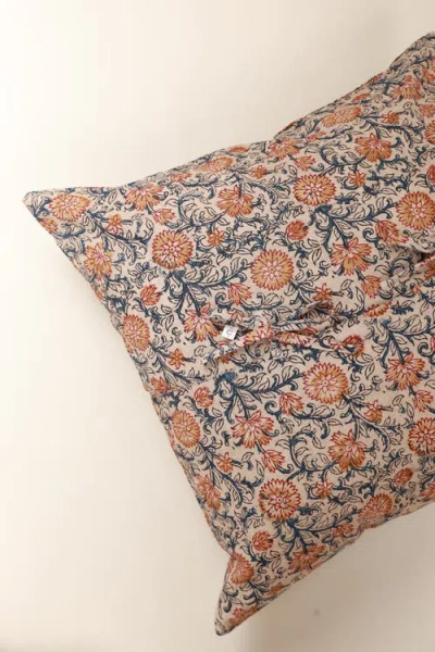 Ninéh Sunset Horizon Kalamkari Handcrafted Pillow