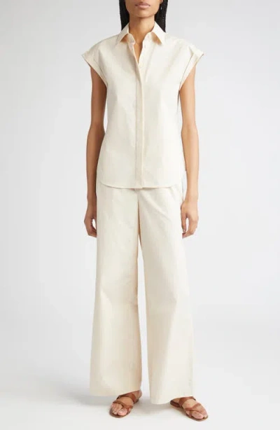 Lafayette 148 New York Riverside Elastic Waist Wide Leg Pants
