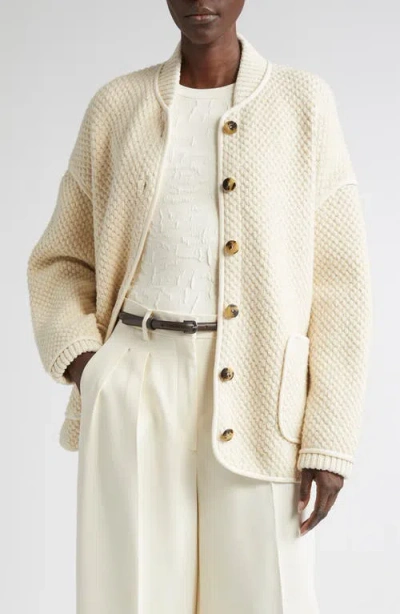 Altuzarra Gus Honeycomb Knit Sweater Jacket