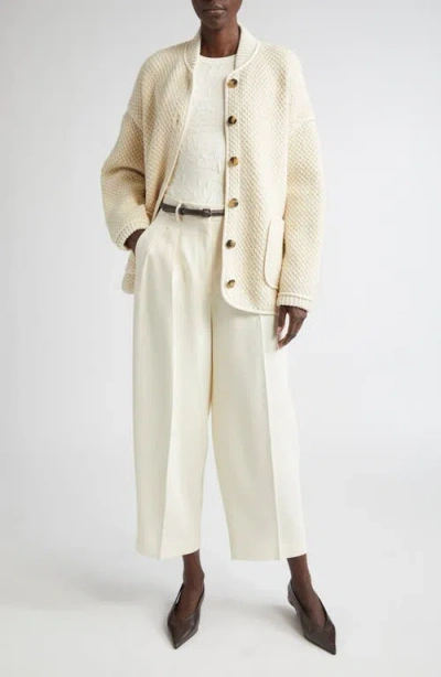 Altuzarra Gus Honeycomb Knit Sweater Jacket