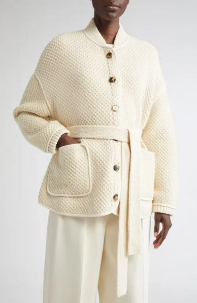 Altuzarra Gus Honeycomb Knit Sweater Jacket
