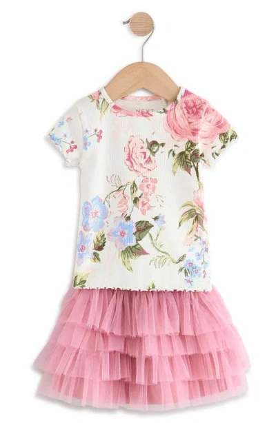 Next Kids' Floral Top & Tutu Skirt Set