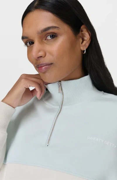 Sweaty Betty Revive Colorblock Half Zip Sweatshirt