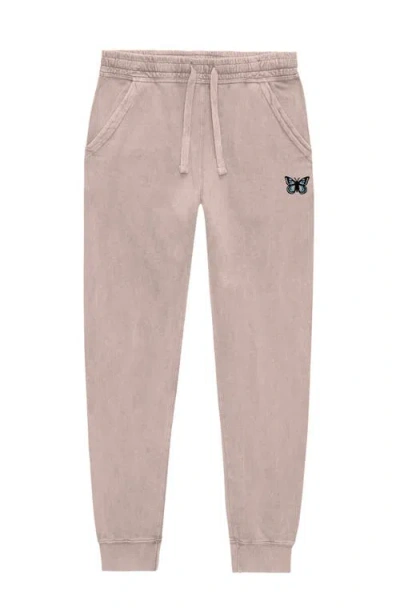 Dalix Womens Butterfly Midweight Fleece Washed Jogger Pant