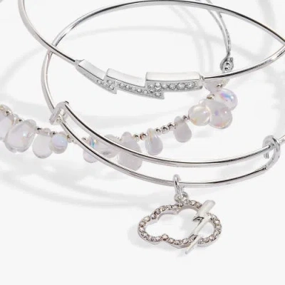 Alex And Ani April Showers Bangle Bracelets Set Of 3