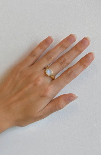 Anzie Classique Oval Dew Drop Ring