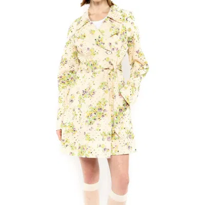 Anna Sui Rosies Posies Eyelet Trench Coat