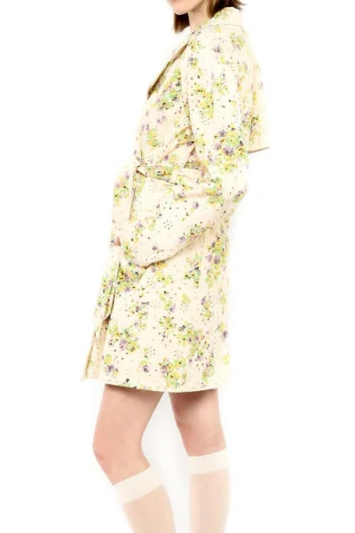Anna Sui Rosies Posies Eyelet Trench Coat