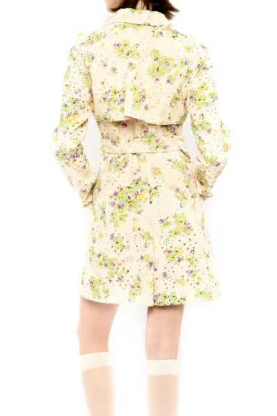 Anna Sui Rosies Posies Eyelet Trench Coat