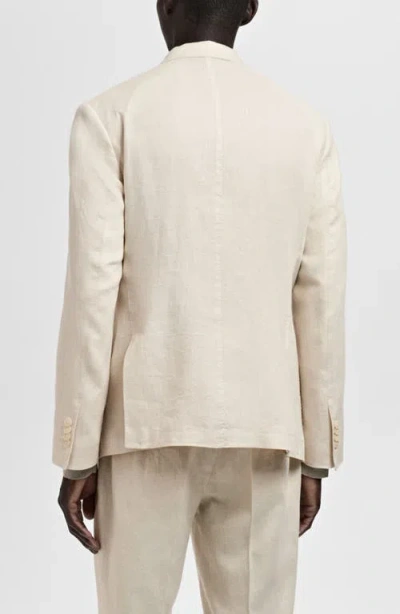 Mango Milan Slim Fit Linen Blazer