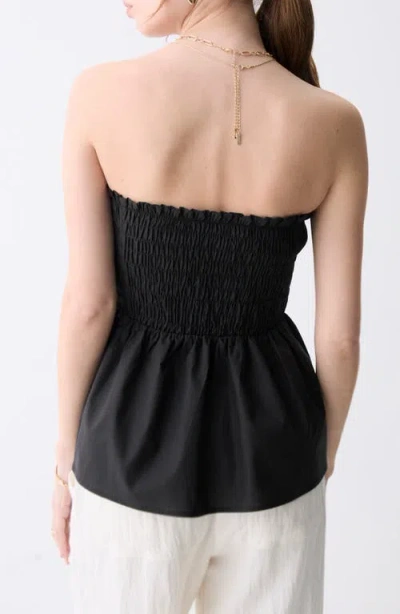 DELUC DELUC PALMEIRA SMOCKED COTTON TUBE TOP 