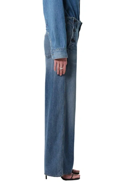 Citizens Of Humanity Boardwalk Rigid High-rise Wide-leg Jeans In Blue
