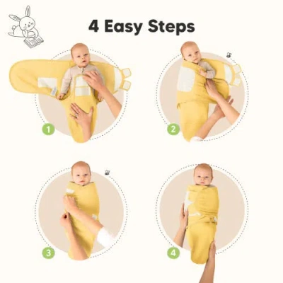 Keababies 3-pack Soothe (wren) Swaddle Wraps