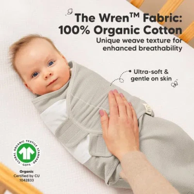 Keababies 3-pack Soothe (wren) Swaddle Wraps
