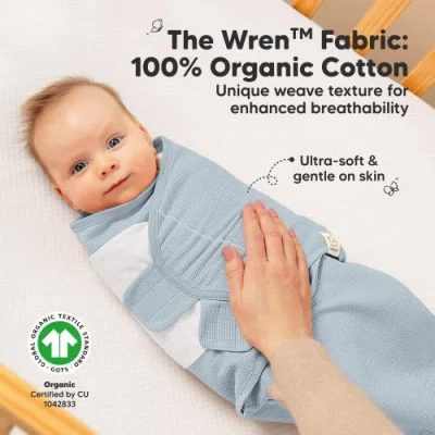 Keababies 3-pack Soothe (wren) Swaddle Wraps