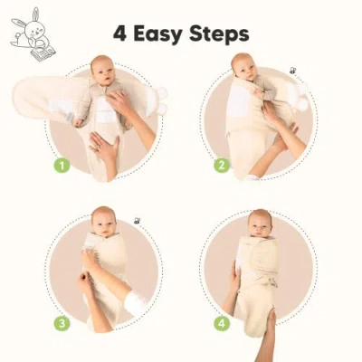 Keababies 3-pack Soothe (wren) Swaddle Wraps