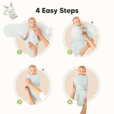 Keababies 3-pack Soothe (wren) Swaddle Wraps