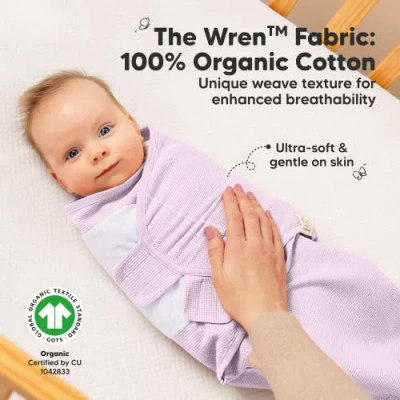 Keababies 3-pack Soothe (wren) Swaddle Wraps