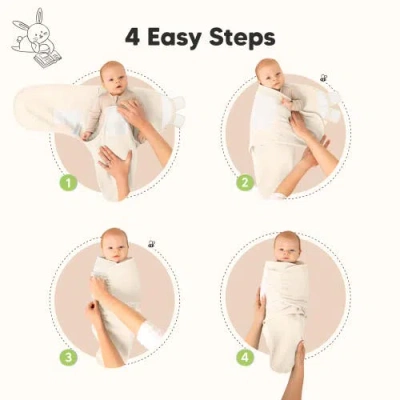Keababies 3-pack Soothe (wren) Swaddle Wraps
