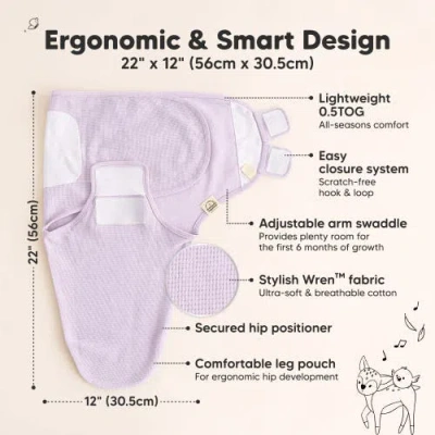 Keababies 3-pack Soothe (wren) Swaddle Wraps
