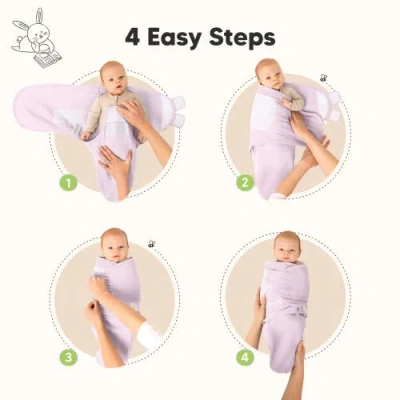 Keababies 3-pack Soothe (wren) Swaddle Wraps