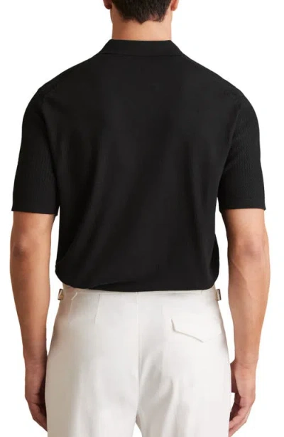 Reiss Duchie Merino Open Collar Polo Shirt