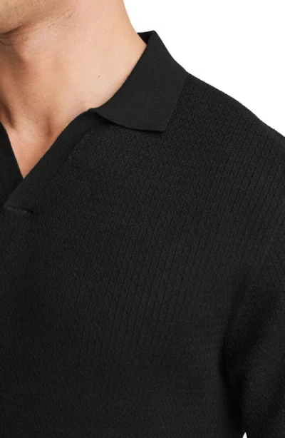 Reiss Duchie Merino Open Collar Polo Shirt