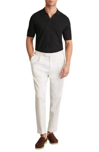 Reiss Duchie Merino Open Collar Polo Shirt