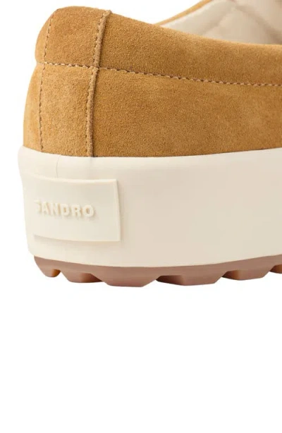 Sandro Split Leather Slip-ons