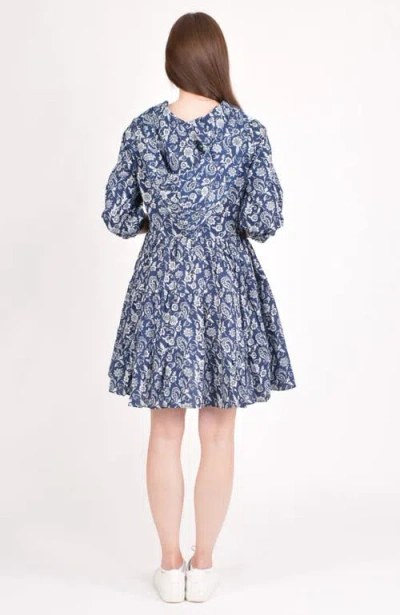 Raas Harper Embroidered Hooded Mini Dress