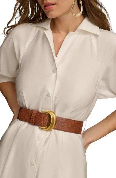 Donna Karan New York Cotton Sateen Midi Shirtdress