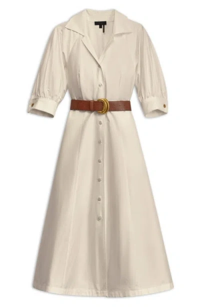 Donna Karan New York Cotton Sateen Midi Shirtdress