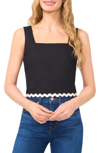 Cece Cotton Poplin Square Neck Tank