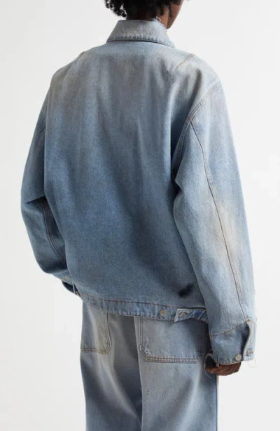 Mm6 Maison Margiela Distressed Denim Chore Jacket