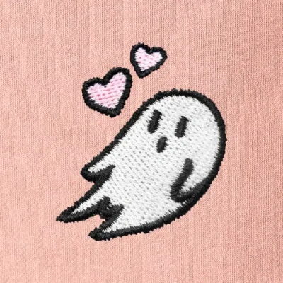 Dalix Heartly Ghost Womens Heavyweight Relaxed Sweatshirt