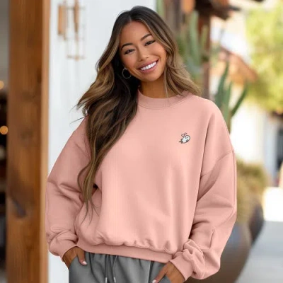 Dalix Heartly Ghost Womens Heavyweight Relaxed Sweatshirt