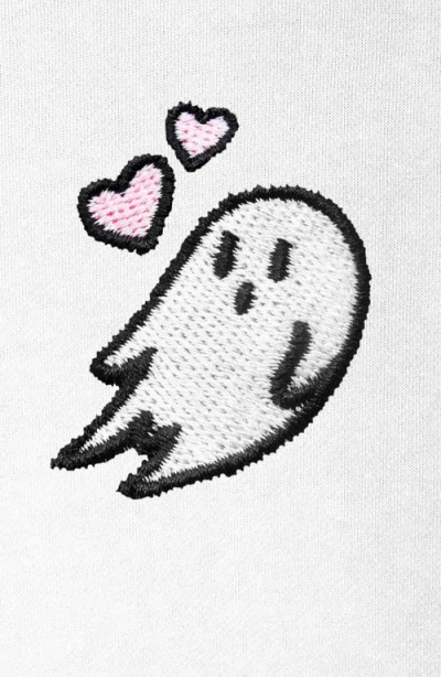 Dalix Heartly Ghost Womens Heavyweight Relaxed Sweatshirt