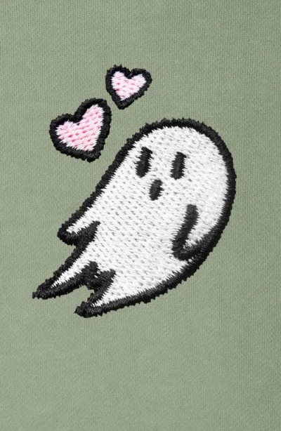 Dalix Heartly Ghost Womens Heavyweight Relaxed Sweatshirt