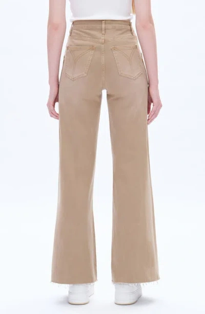 Bayeas Raw Hem High Waist Utility Wide Leg Jeans
