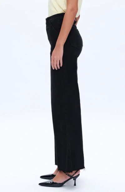Bayeas Raw Hem High Waist Utility Wide Leg Jeans