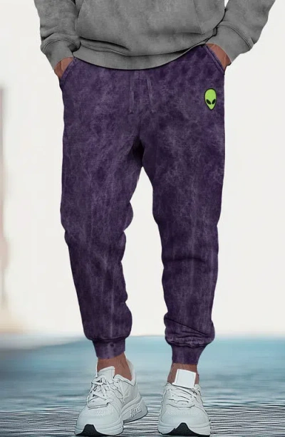 Dalix Mens Alien Midweight Fleece Washed Jogger Pant