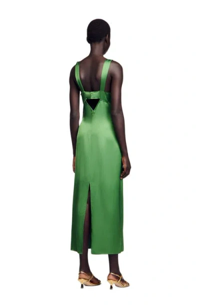 Sandro Cecile Fluid Satin Effect Dress